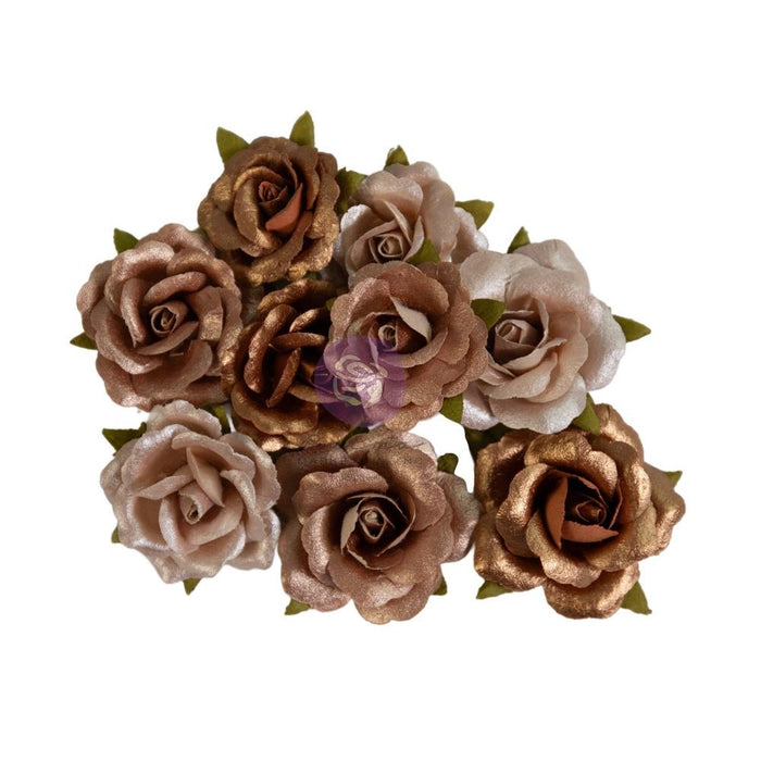 Prima Marketing - Nature Academia Collection - Beautiful Calm Paper Flowers 9/Pkg