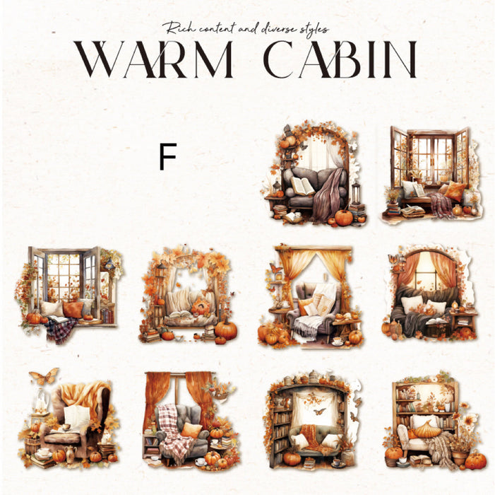 Warm Cabin Stickers (10 pcs)
