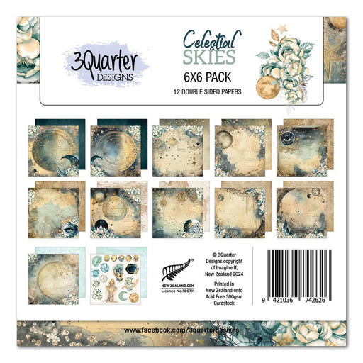 3Quarter Designs Celestial Skies 6x6 Paper Pack - Root & Company
