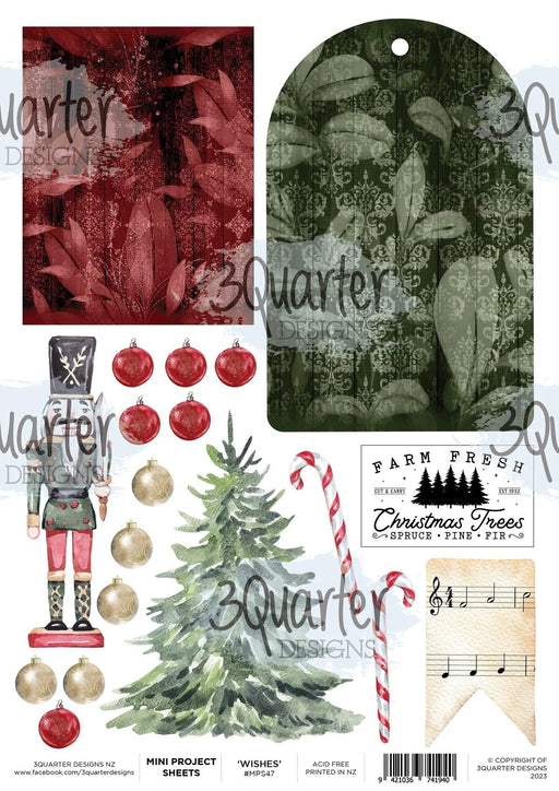 3Quarter Designs - December Wishes - Mini Project Sheet - Root & Company