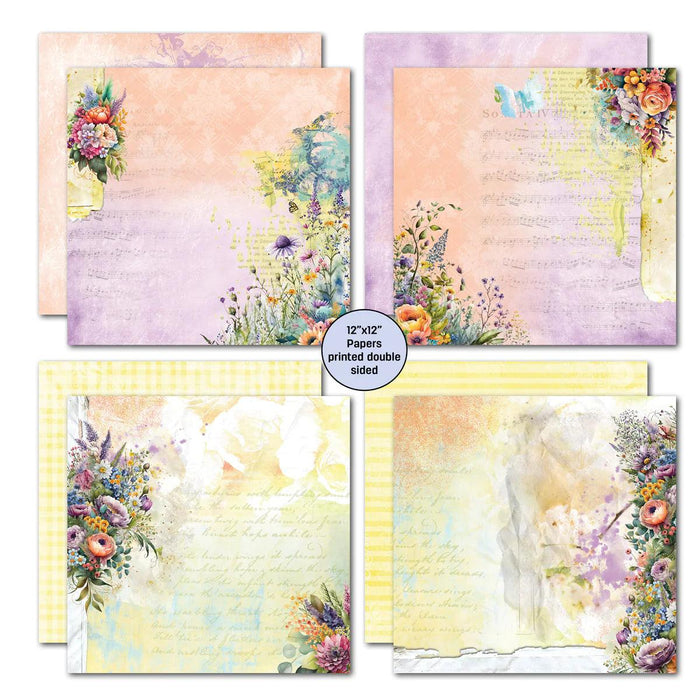 3Quarter Designs - Heavenly Wildflowers 12x12 Scrapbook Collection - Root & Company