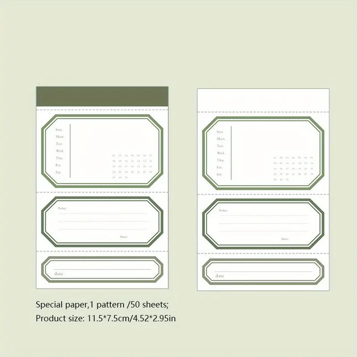 50 Sheet Unique Design Memo Pad