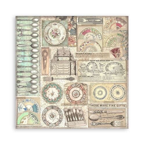 Stamperia - Brocante Antiques Collection - 12 x 12 Paper Pad - Single Face