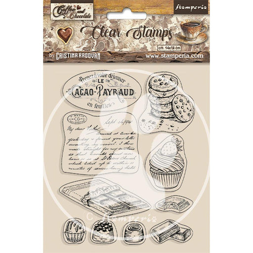Acrylic Stamp - Coffee and Chocolate Elements - Root & Company