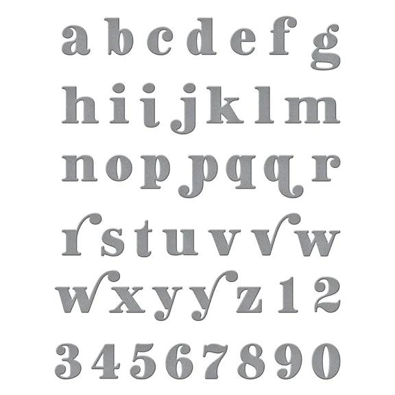 Be Bold Lowercase Alphabet And Numbers Etched Dies From The Be Bold Collection - Root & Company