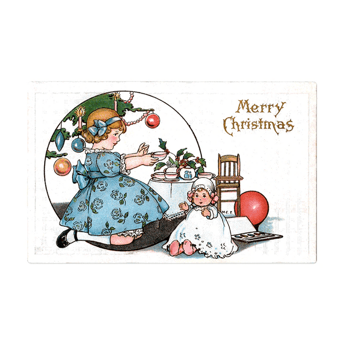 Christmas For Children Postcard Book - 30 Unique Vintage Postcards - Root & Company