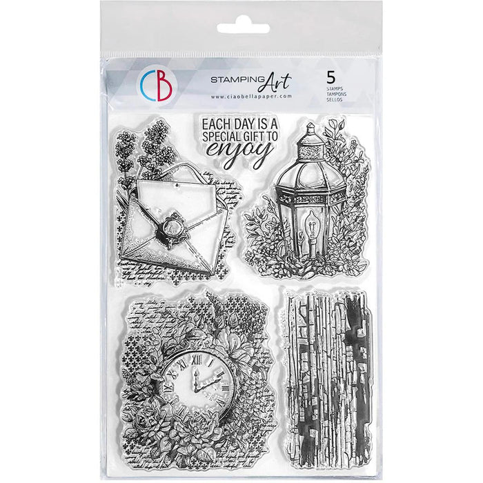 Clear Stamp Set 6"x8" Lavender Whispers - Root & Company