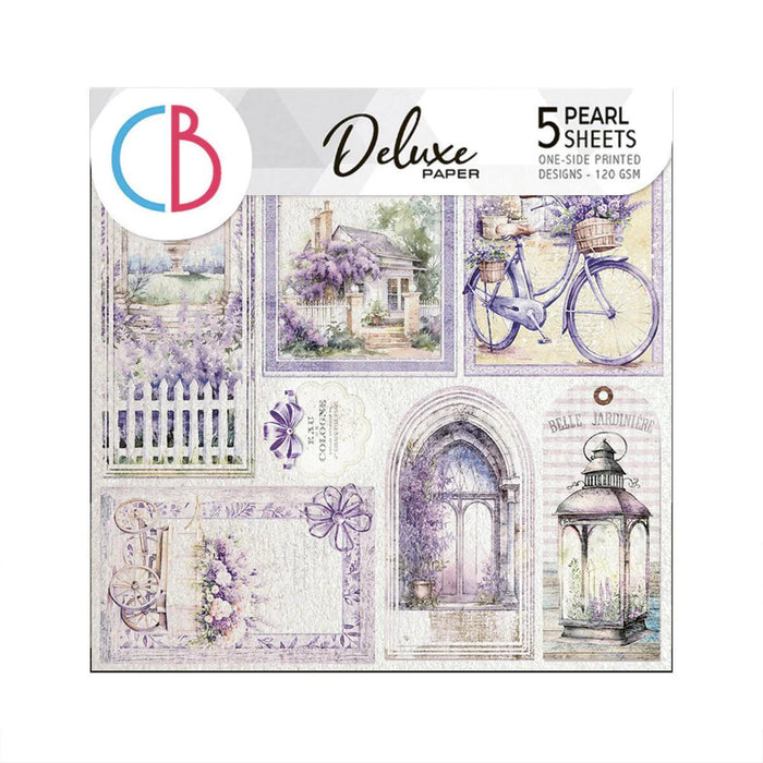 Deluxe Morning In Provence Paper Pearl 6"x6" 5/Pkg - Root & Company