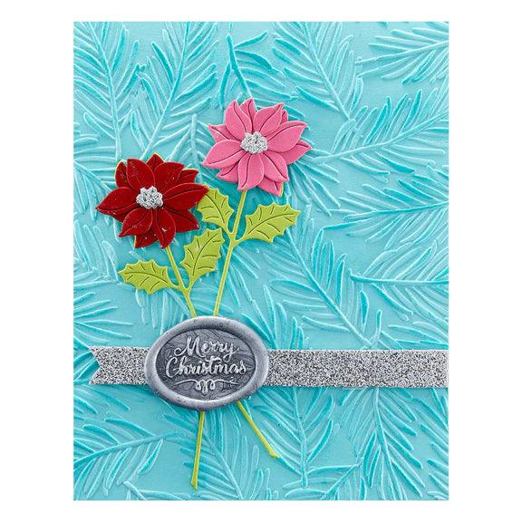 Evergreen 3D Embossing Folder From The Sealed For Christmas Collection - Root & Company