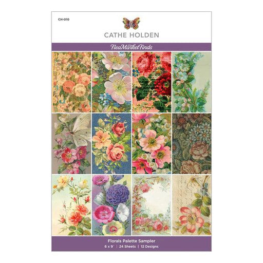 Florals Palette Sampler 6 X 9-Inch Paper Pad From The Flea Market Finds Collection By Cathe Holden - Root & Company