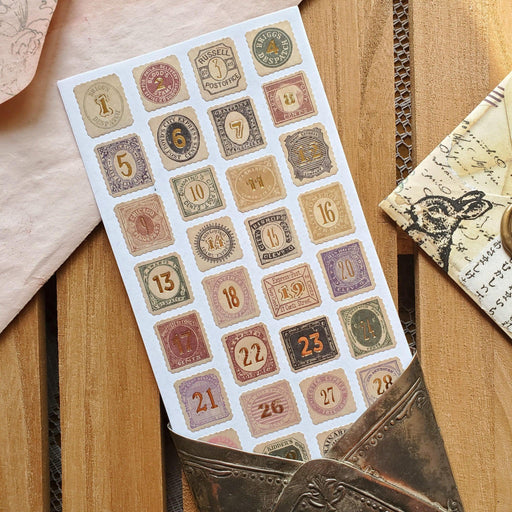 Gilded Stamp Numbers - Root & Company