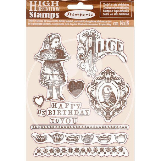High Definition Natural Rubber Stamp - Happy Birthday Alice - Root & Company