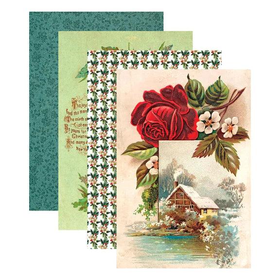 Home For The Holidays 6 X 9-Inch Paper Pad From The Christmas Flea Market Finds Collection By Cathe Holden - Root & Company