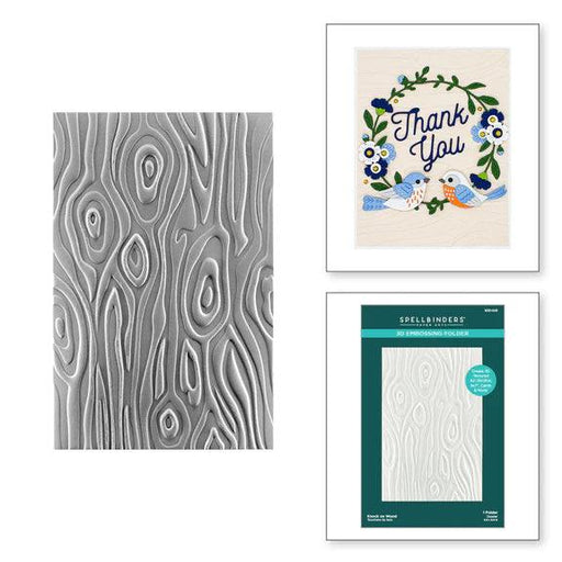 Knock On Wood 3D Embossing Folder - Root & Company