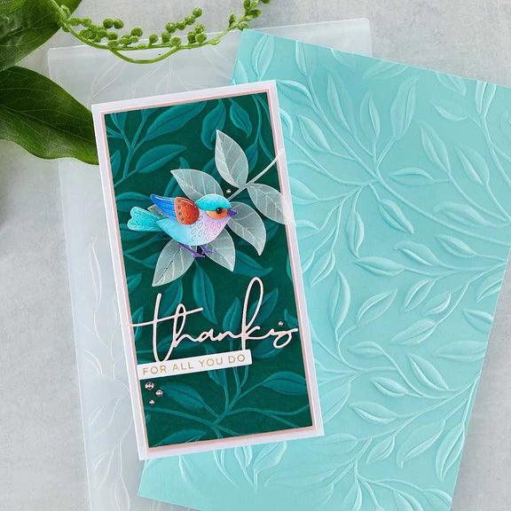 Leafy 3D Embossing Folder - Root & Company