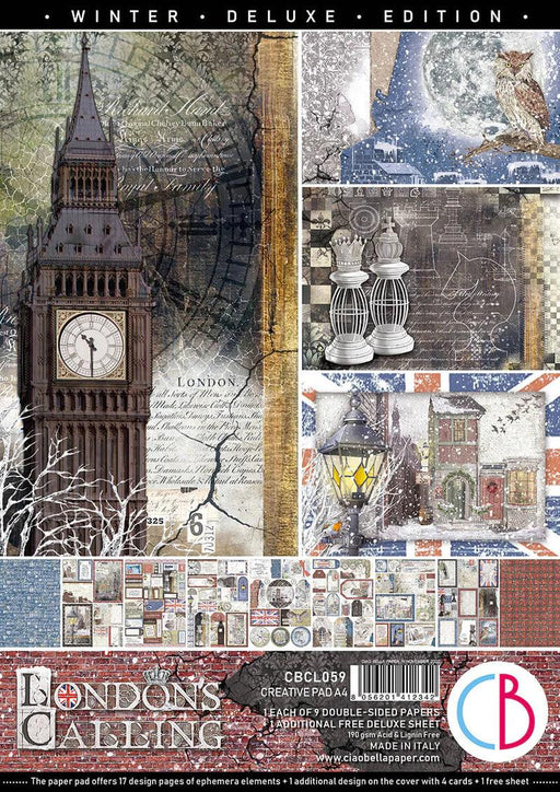 London's Calling Creative Pad A4 9/Pkg + 1 Free deluxe sheet - Root & Company