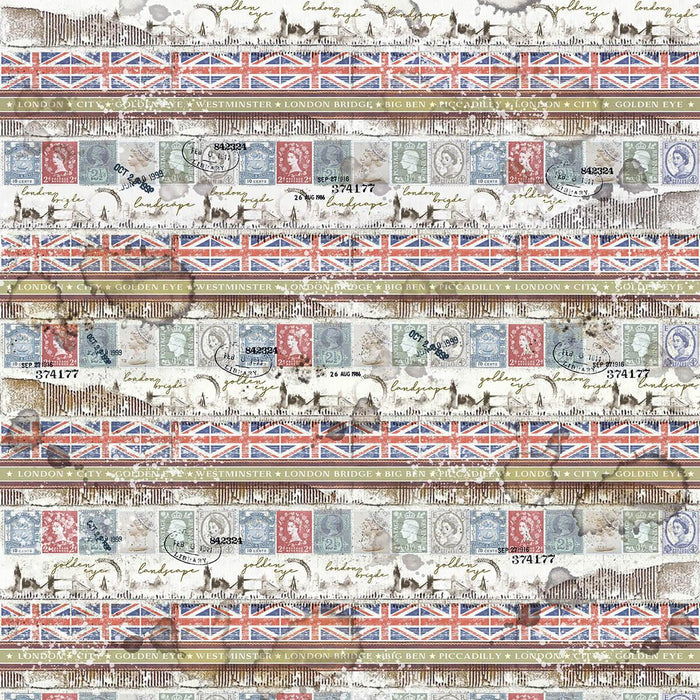 London's Calling Patterns Pad 12x12 8/Pkg + 1 Free deluxe sheet - Root & Company