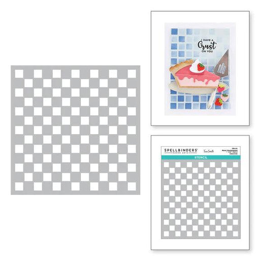 Picnic Checkerboard Stencil From The Pie Perfection Collection By Tina Smith - Root & Company