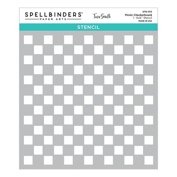 Picnic Checkerboard Stencil From The Pie Perfection Collection By Tina Smith - Root & Company