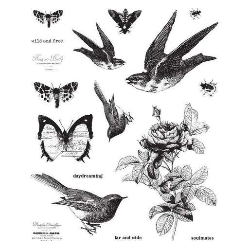 Prima Finnabair Cling Stamps 6"X7.5" Wild & Free - Root & Company