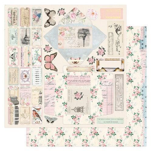 Prima French Blue Collection 12 x 12 Double Sided Paper Haberdashery - Root & Company