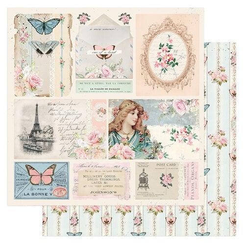 Prima French Blue Collection 12 x 12 Double Sided Paper One Of A Kind - Root & Company