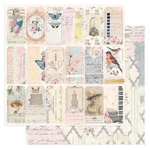 Prima French Blue Collection 12 x 12 Double Sided Paper Vintage Tags - Root & Company