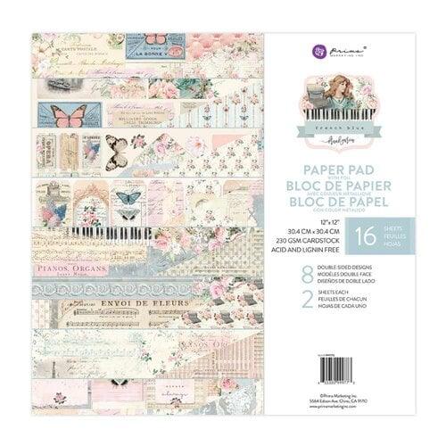 Prima French Blue Collection 12 x 12 Paper Pad - Root & Company
