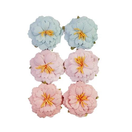 Prima French Blue Collection Flower Embellishments Sweet Vintage - Root & Company