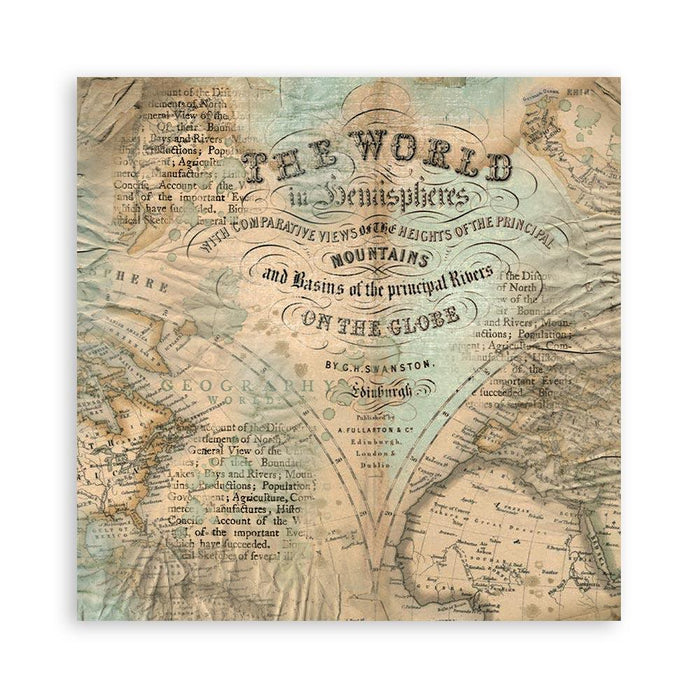 Scrapbooking Pad 10 Sheets 12"x12" - Around the World - Root & Company