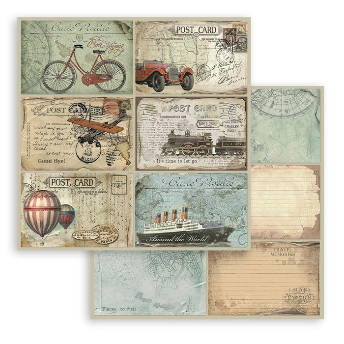 Scrapbooking Pad 10 Sheets 12"x12" - Around the World - Root & Company
