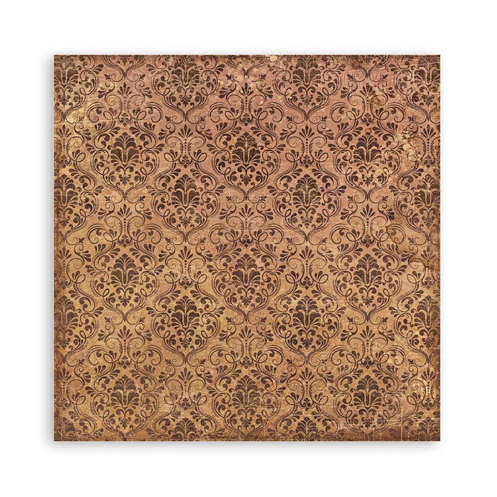 Scrapbooking Pad 10 Sheets 12"x12" Maxi Background Selection - Coffee and Chocolate - Root & Company