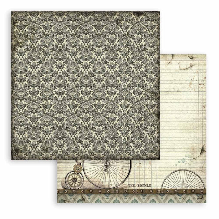 Scrapbooking Pad 10 sheets 12"x12" Maxi Background selection - Voyages Fantastiques - Root & Company