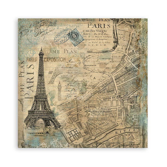 Scrapbooking Small Pad 10 Sheets 8"X8" - Around the World - Root & Company