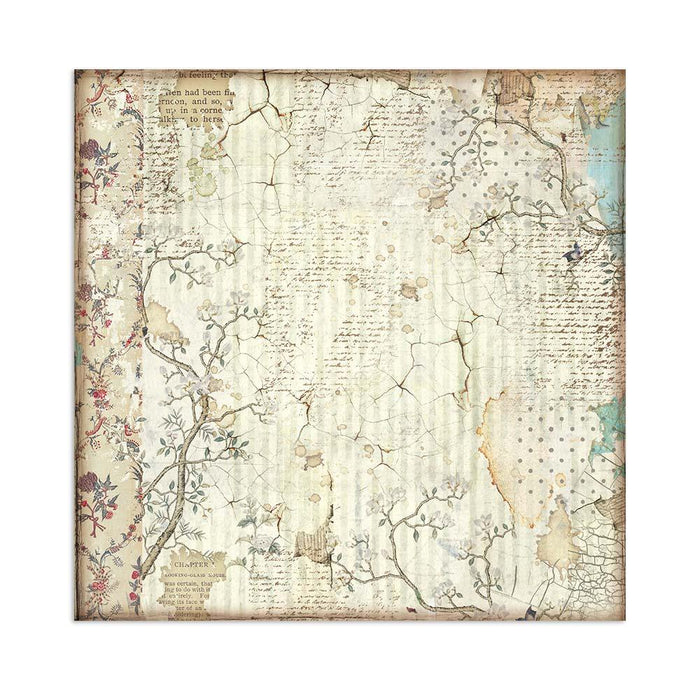 Scrapbooking Small Pad 10 Sheets 8"X8" Backgrounds Selection - Alice - Root & Company