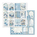Scrapbooking Small Pad 10 Sheets 8"x8" - Blue Land - Root & Company