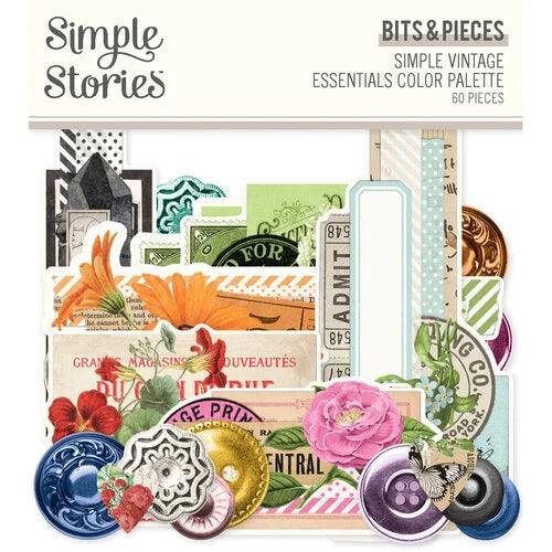 Simple Stories - Simple Vintage Essentials Color Palette Collection - Ephemera - Bits And Pieces - Root & Company