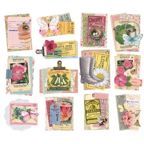 Simple Stories - Simple Vintage Spring Garden Collection - Ephemera - Layered Bits & Pieces - Root & Company