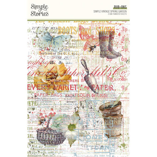 Simple Stories - Simple Vintage Spring Garden Collection - Rub Ons - Root & Company