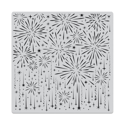 Sparkling Fireworks Bold Prints Rubber Cling Stamp - Root & Company