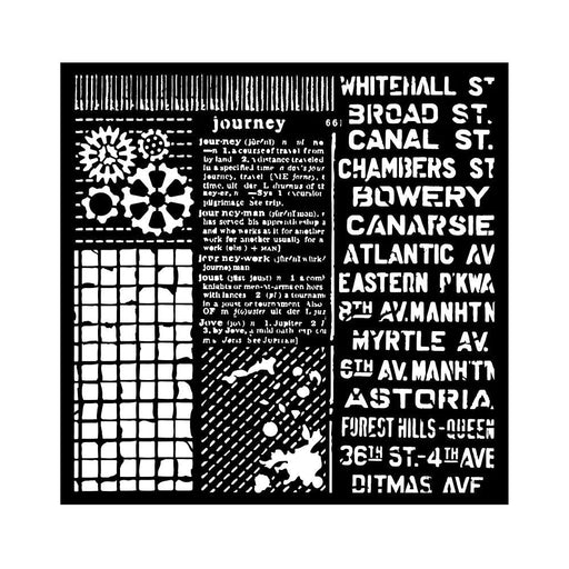 Stamperia Voyages Fantastiques Mixed Patterns Stencil - Root & Company