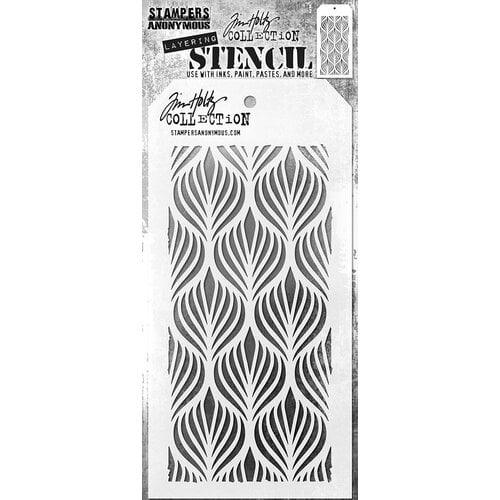 Stampers Anonymous - Tim Holtz - Stencils - Deco Feather - Root & Company