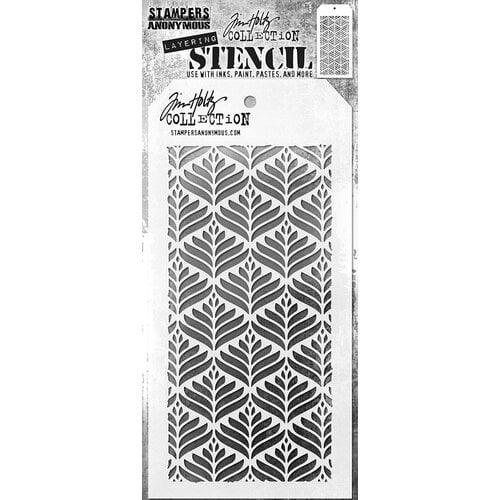 Stampers Anonymous - Tim Holtz - Stencils - Deco Leaf - Root & Company