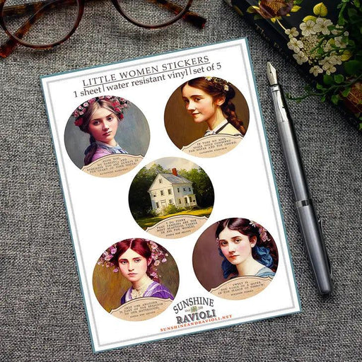 Sticker Sheet - Little Women - Louisa May Alcott - Root & Company