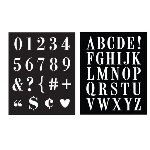 Subway Type Stencil Pair - Root & Company