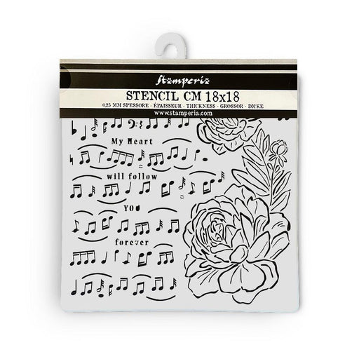 Thick Stencil - Precious Music and Peony - Root & Company