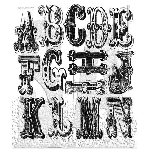 Tim Holtz Cling Rubber Stamps CIRQUE ALPHABET - Root & Company