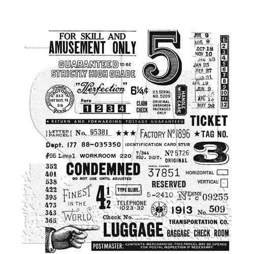 Tim Holtz Cling Rubber Stamps ECCENTRIC - Root & Company