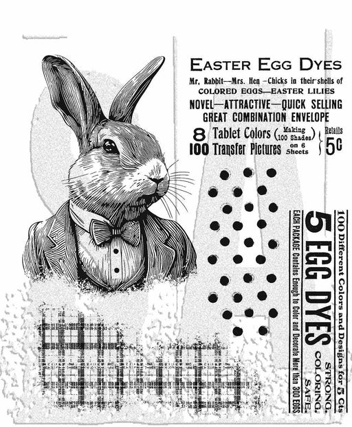 Tim Holtz Cling Rubber Stamps Mr. Rabbit - Root & Company