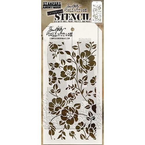 Tim Holtz Layering Stencil Floral - Root & Company
